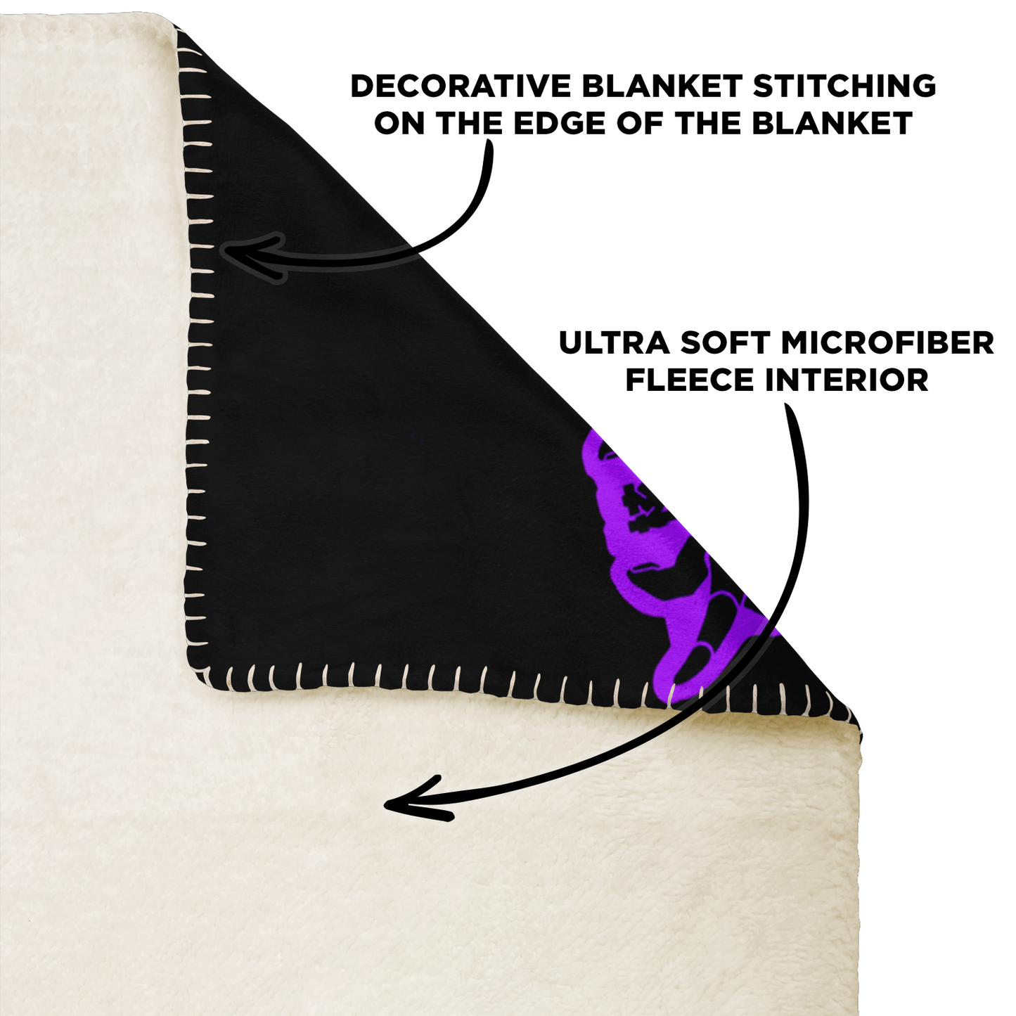 Yuzuriha Premium Microfleece Blanket