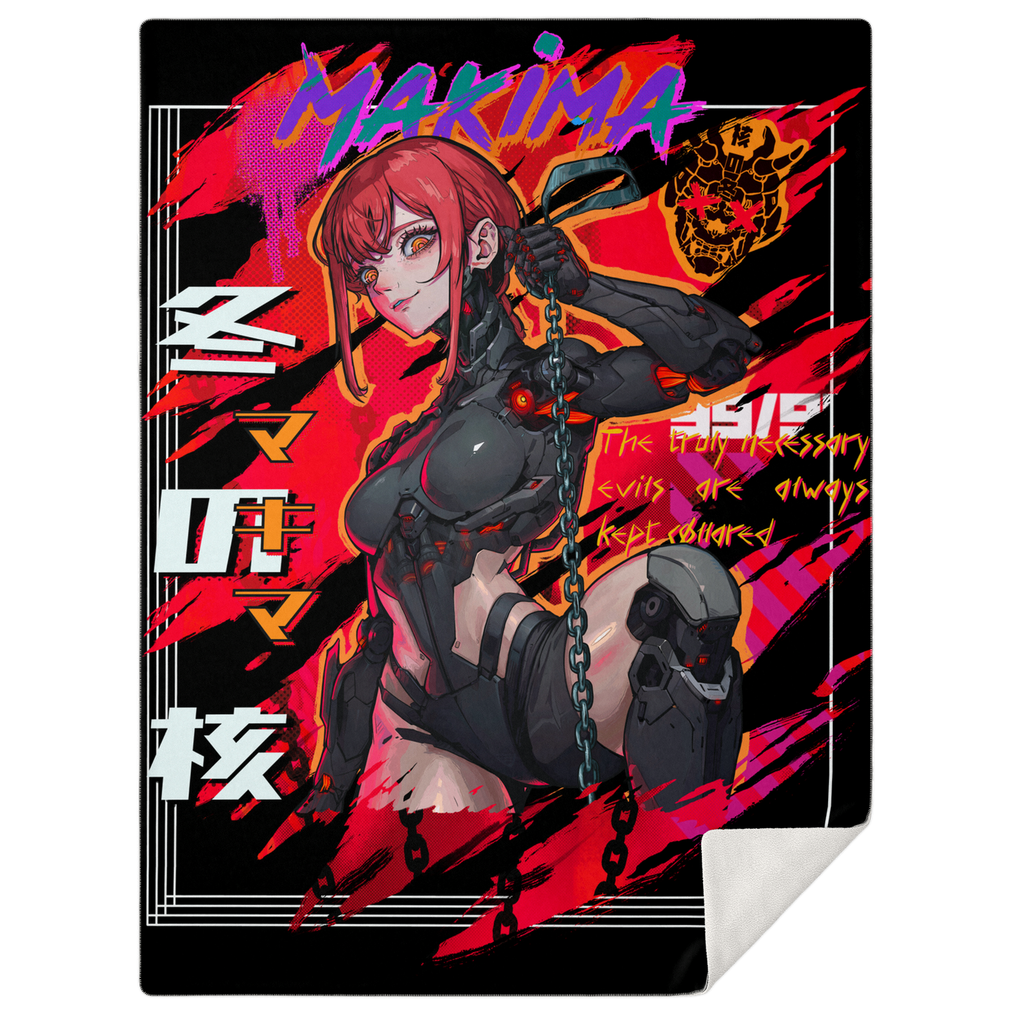Makima Premium Microfleece Blanket