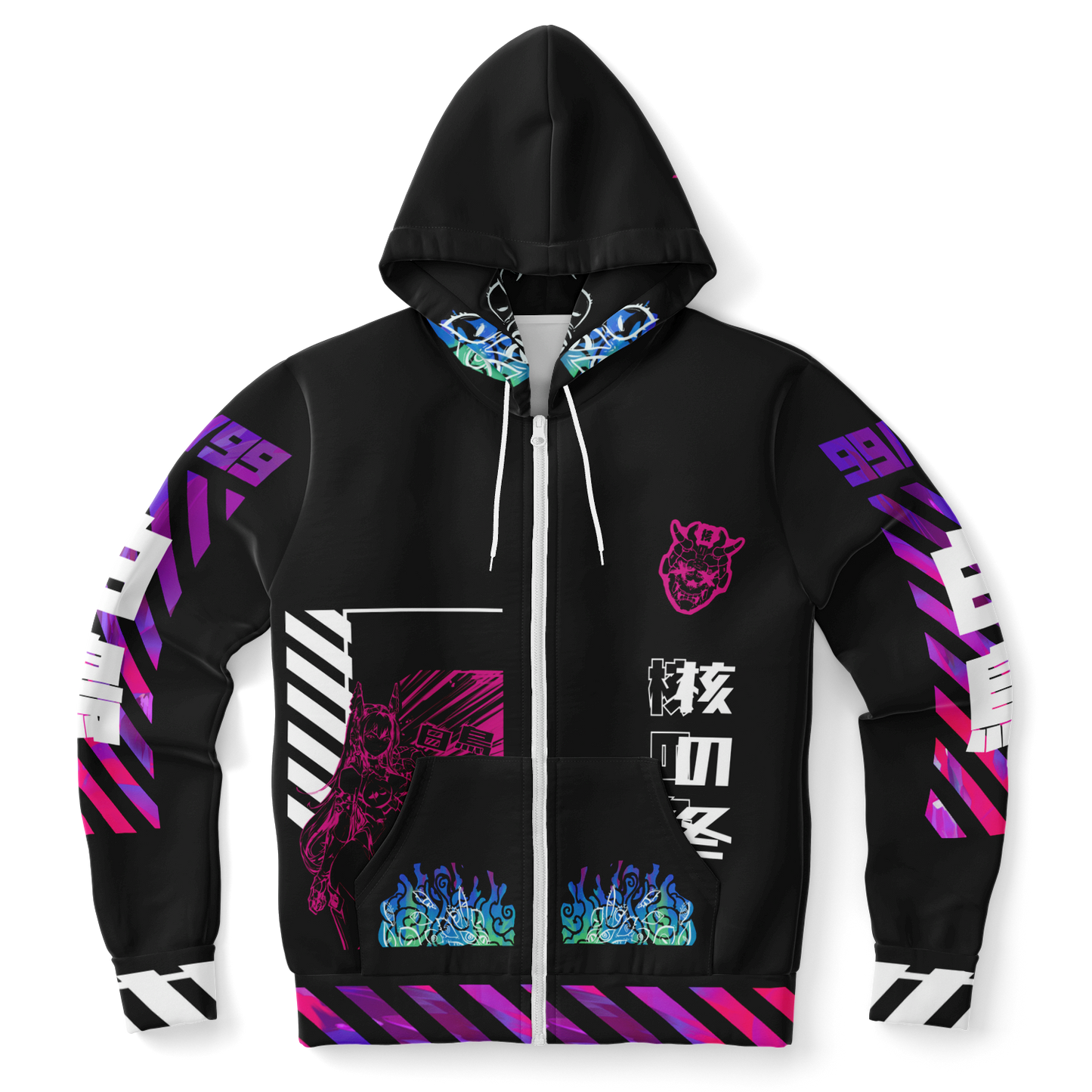 Swan Zip-Up Hoodie